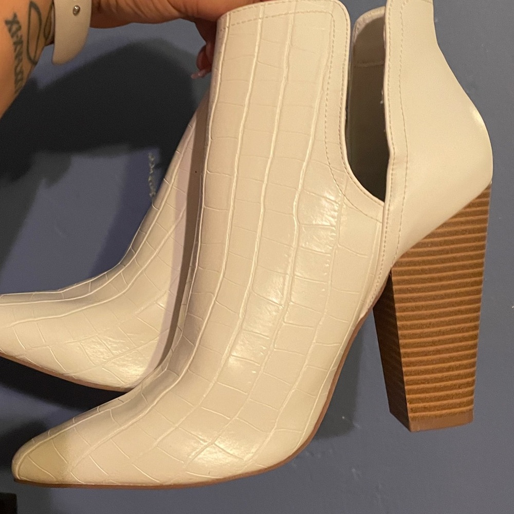White booties
